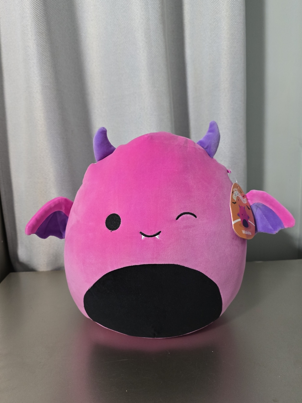 Squishmallows 12” Neon Pink Wakisha Devil Plush Halloween Official Jazwares Nwt